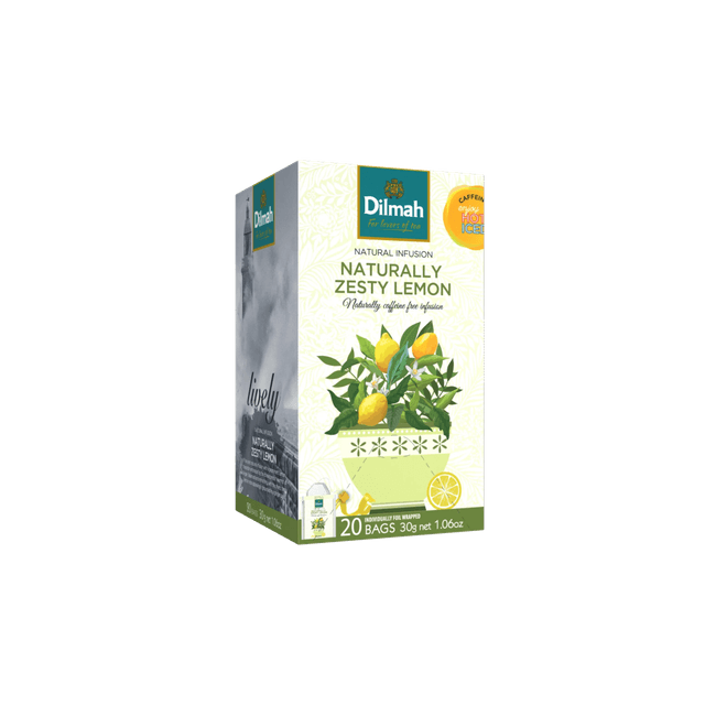 Naturally Zesty Lemon |20 Tea Bags | Herbal Infusions