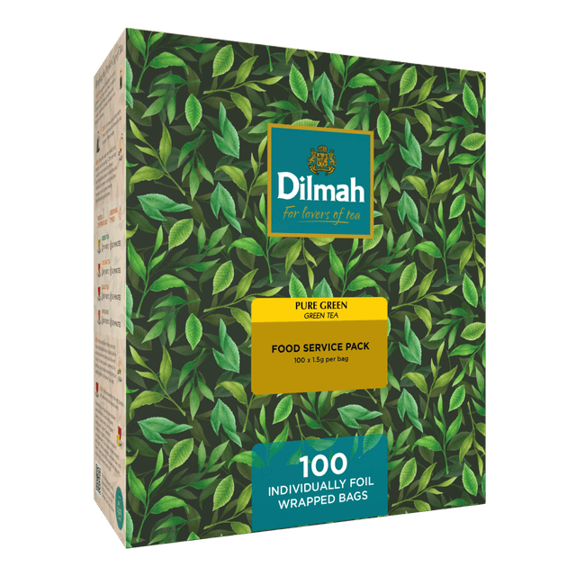 Pure Green | 100 Wrapped Tea Bags | Green Tea Selection