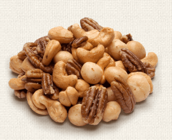 Macadamia MIX gebrand ongezout