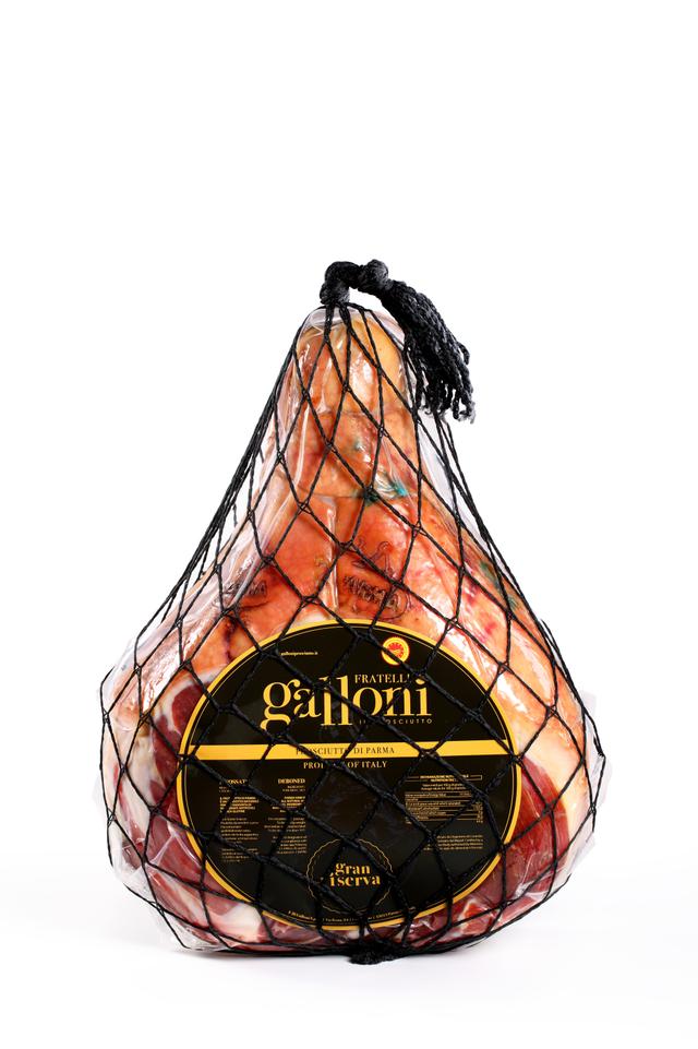 PARMA PROSCIUTTO z/b-  GRAN RISERVA - trimmed pressed 18 Mnd Galloni