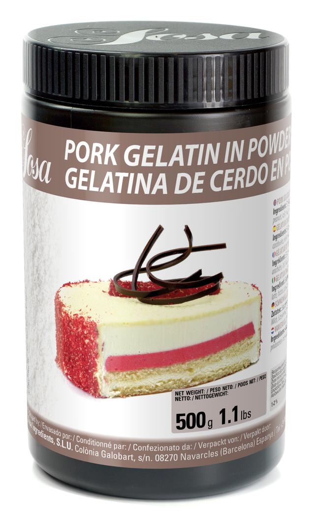 Gelatin in powder hot Sosa