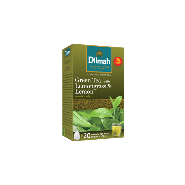 Green Tea With Lemongrass & Lemon | 20 Tea Bags | Green Tea Selection