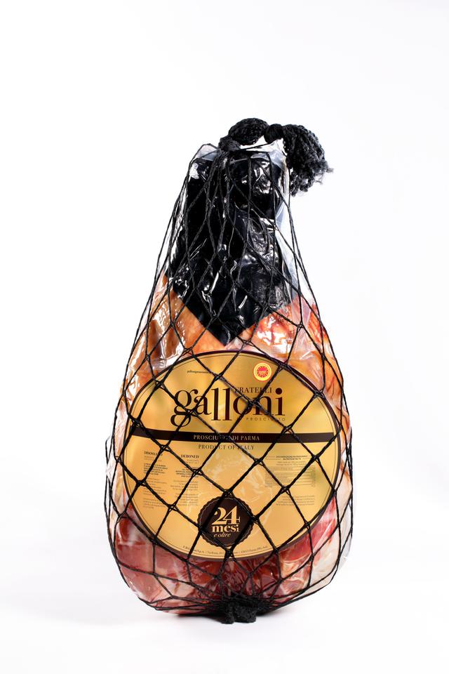 PARMA PROSCIUTTO z/b-  GOLD SELECTION – “ADDOBBO” linked by hand – 24 Mnd Galloni