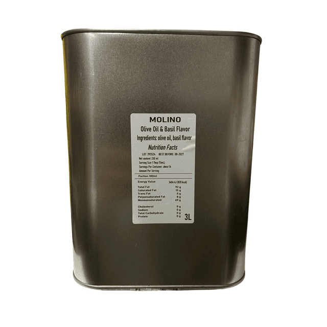 Omed Arbequina ev olijfolie met Basilicum 3L