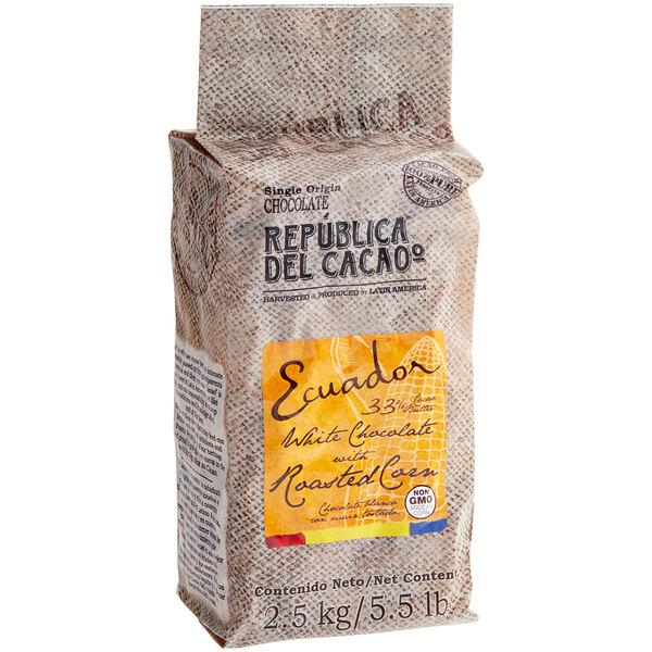 Roasted corn 33% witte chocolade (República del Cacao)