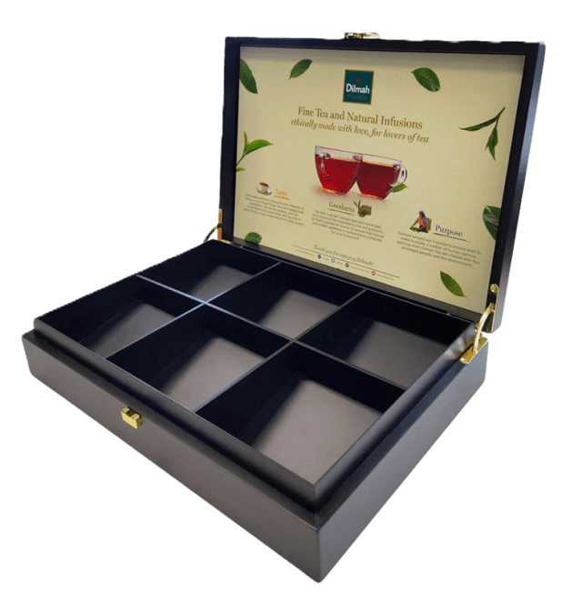 Black Wooden Specialty presenter 6 slots