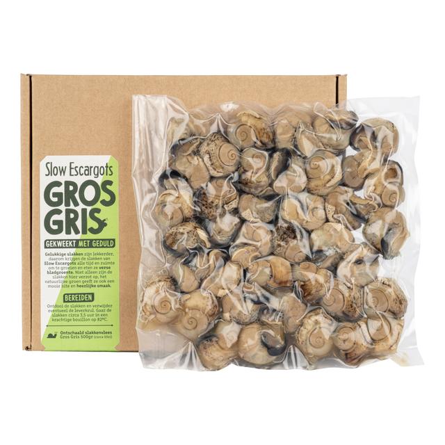 Ontschaald slakkenvlees (gros gris) 500gr
